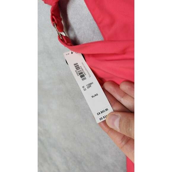 VICTORIA'S SECRET SWIM XL Pink Island Essential Side-Sash Cheeky Bikini Bottom - Picture 3 of 5